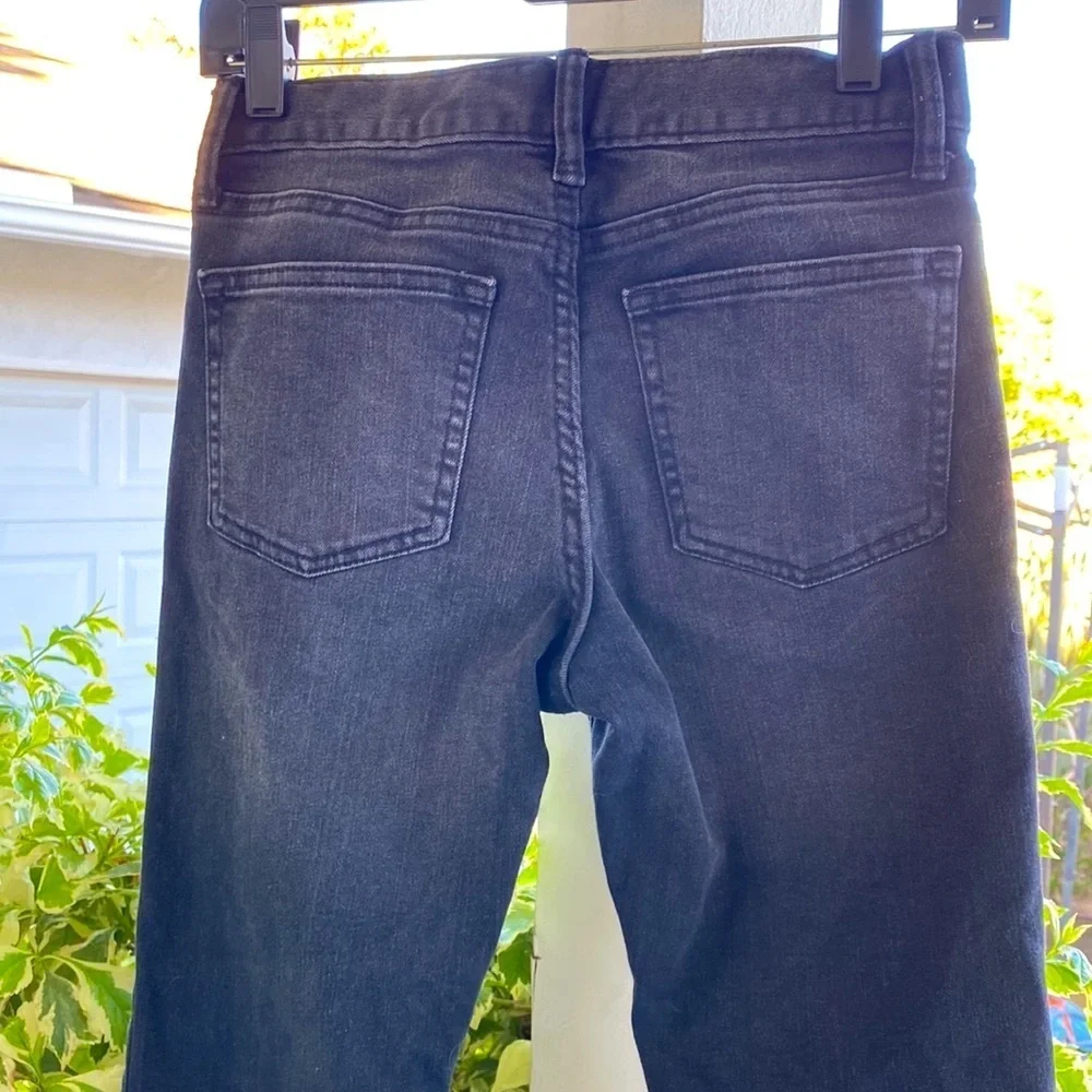 OLD NAVY BOY’S STRAIGHT BUILT IN FLEX BLACK JACK JEANS Size 12 EUC
